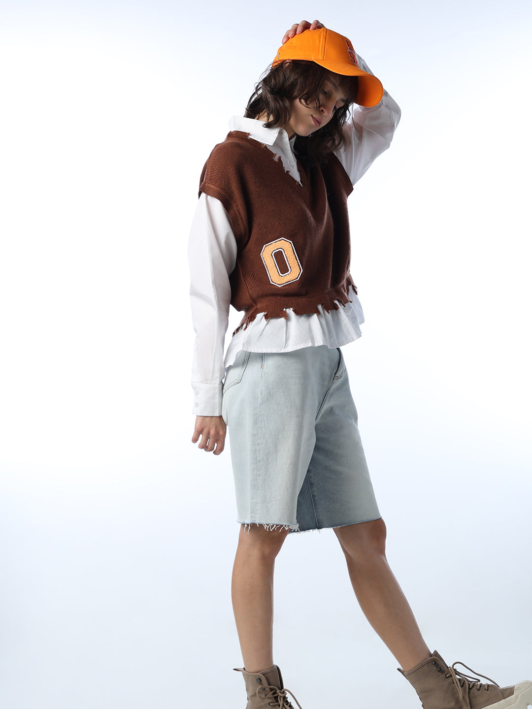 Varsity Patch Layered Shirt