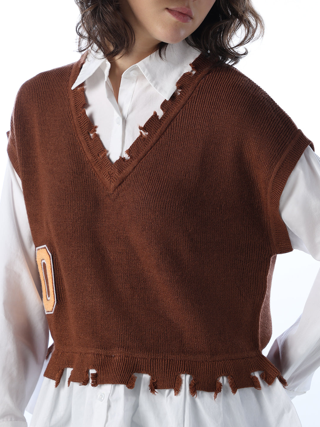 Varsity Patch Layered Shirt