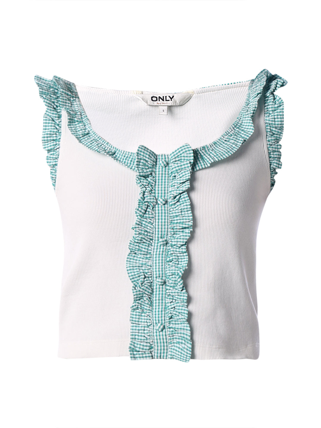Ruffle Detail Cotton Top