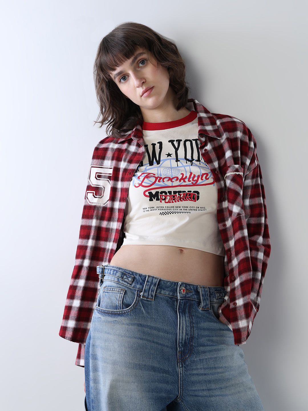 Printed Cropped T-shirt