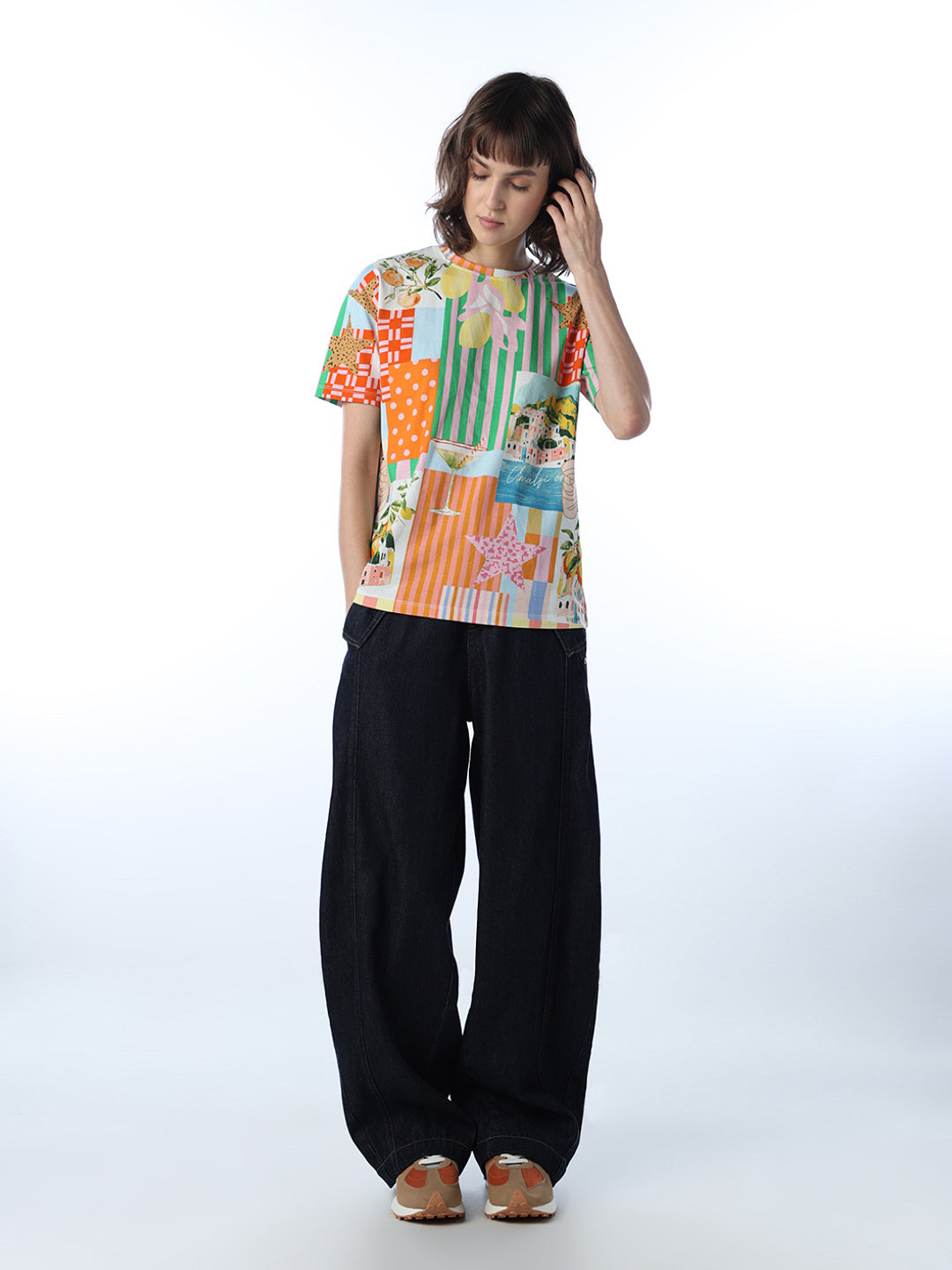 Regular Fit Cotton T-shirt - Multi-Colour