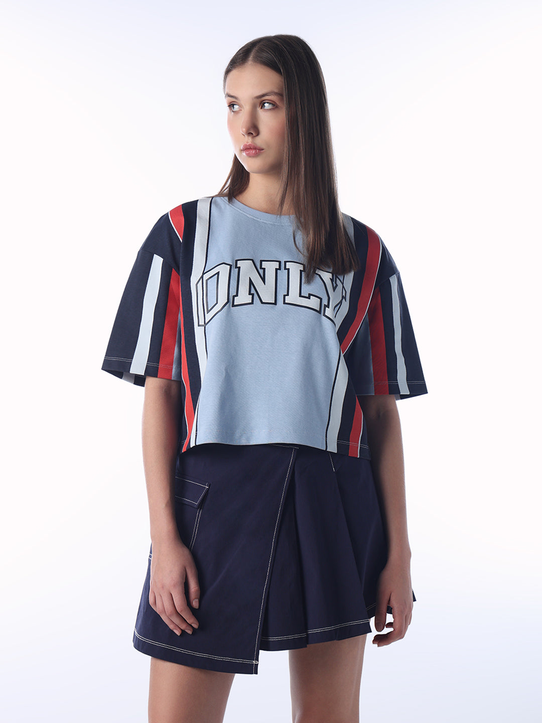 Drop Shoulder Printed T-shirt