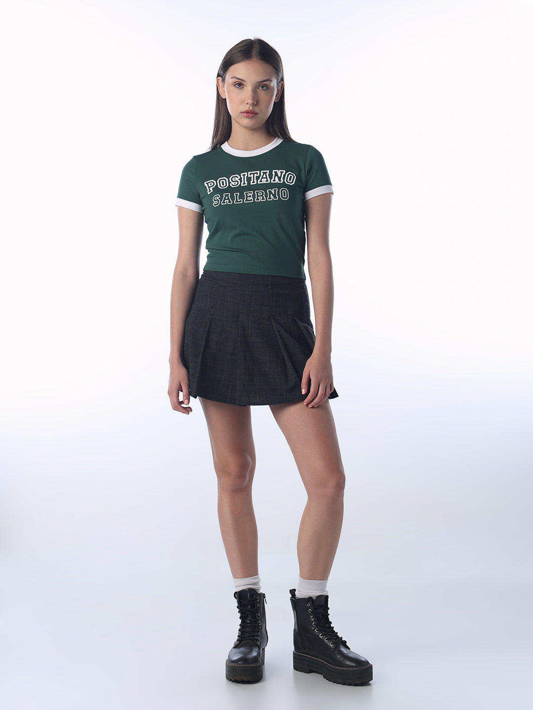 Printed Cropped T-shirt