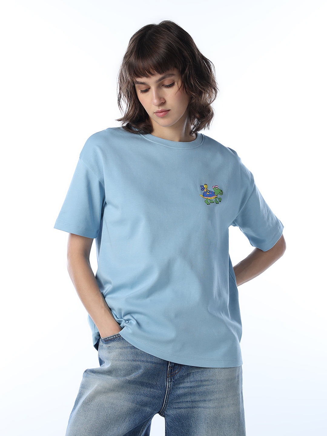 Blue Printed T-shirt