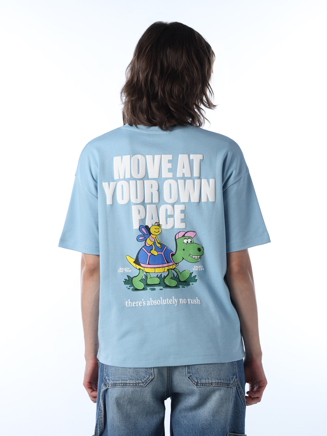 Blue Printed T-shirt