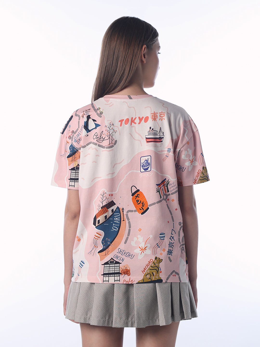 Graffiti Print Oversized T-Shirt