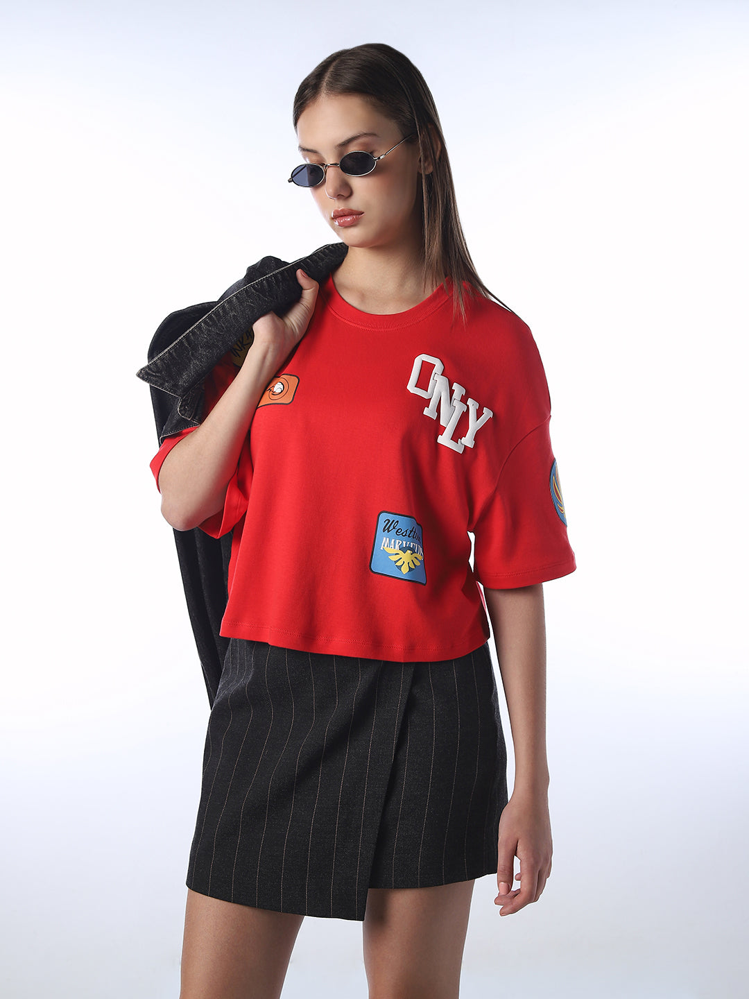 Patchwork Cropped Boxy Fit - XL