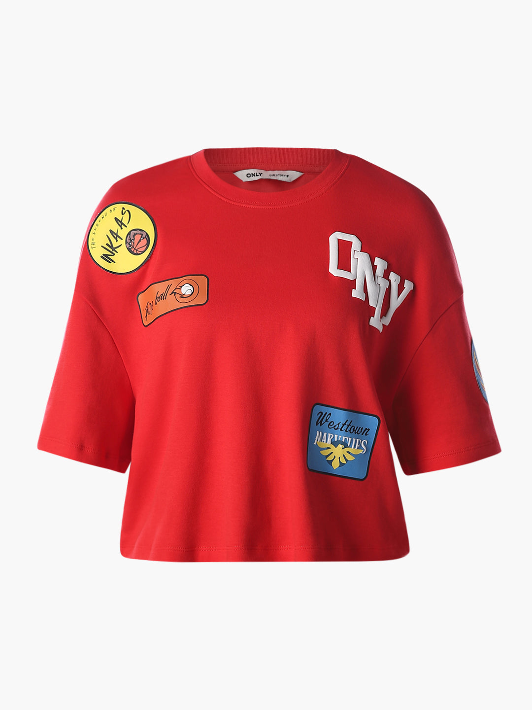 Patchwork Cropped Boxy Fit