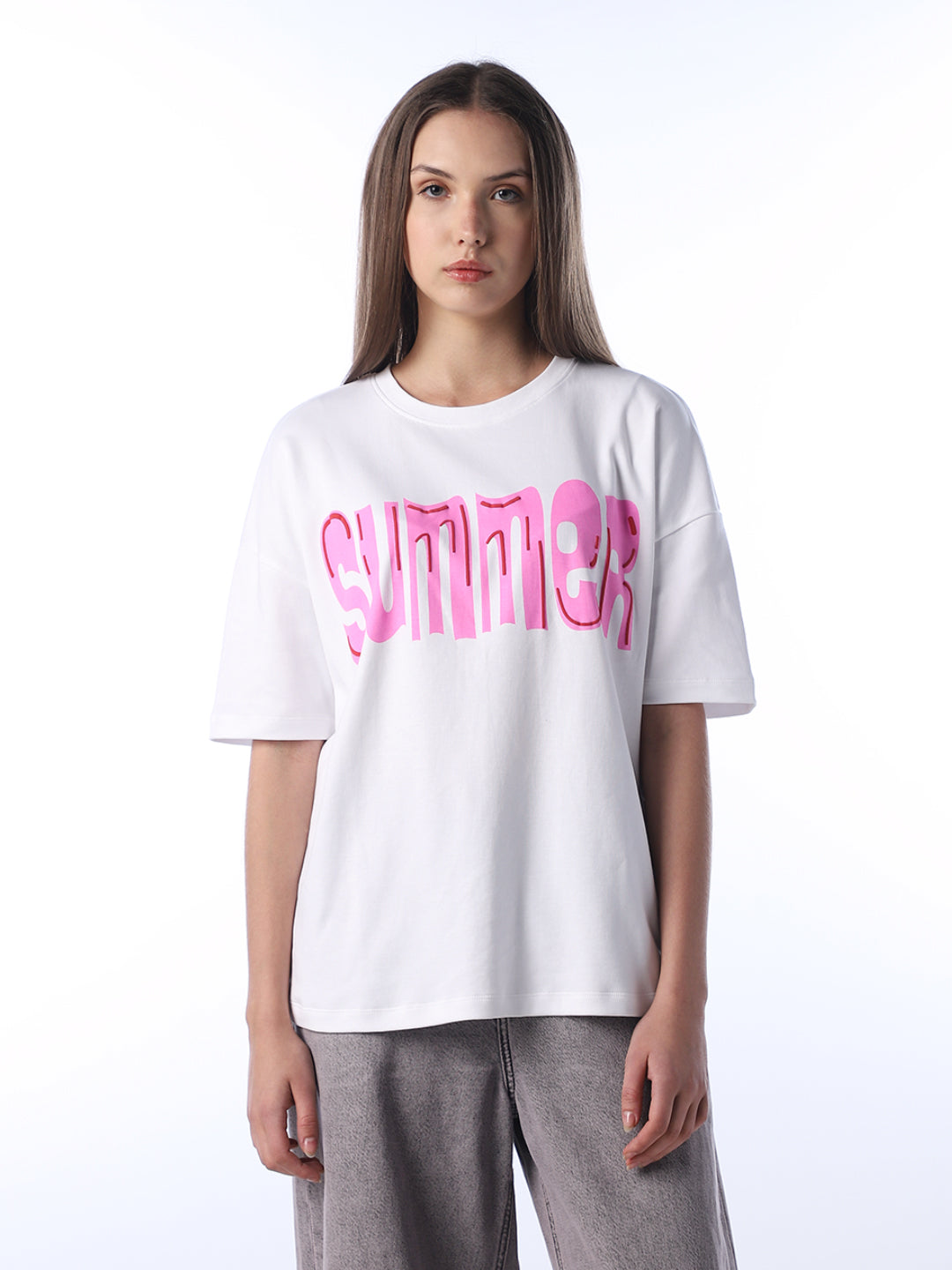 Printed Cotton Oversized T-shirt