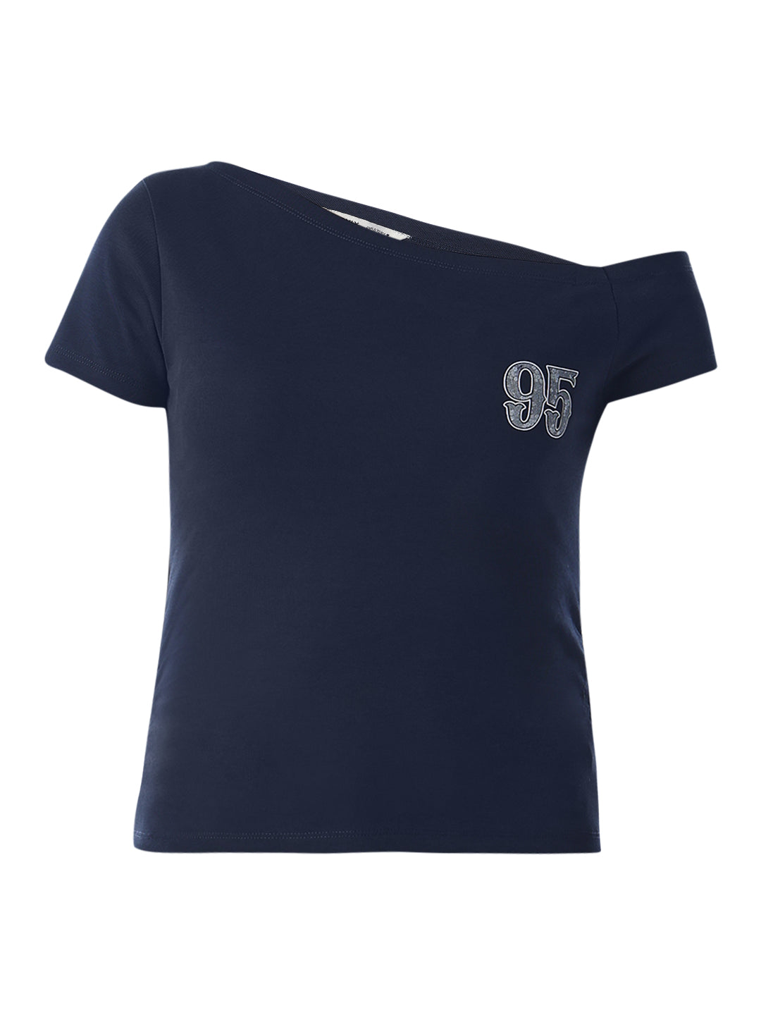 Off-Shoulder Printed T-Shirt