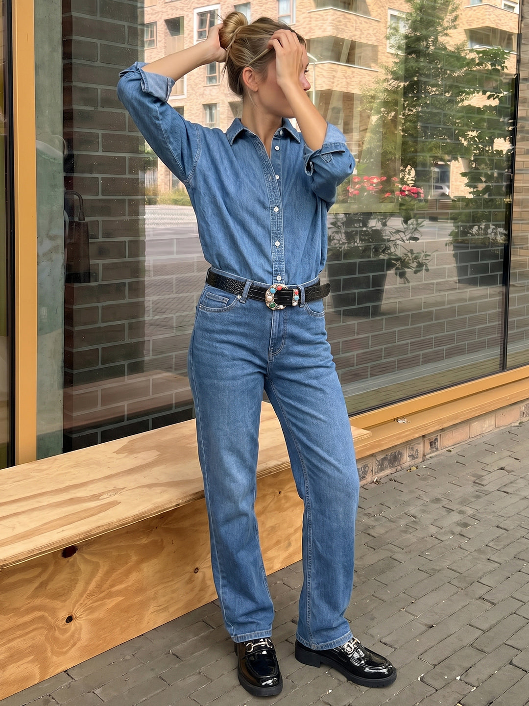 Light Wash Troy Straight Fit Jeans