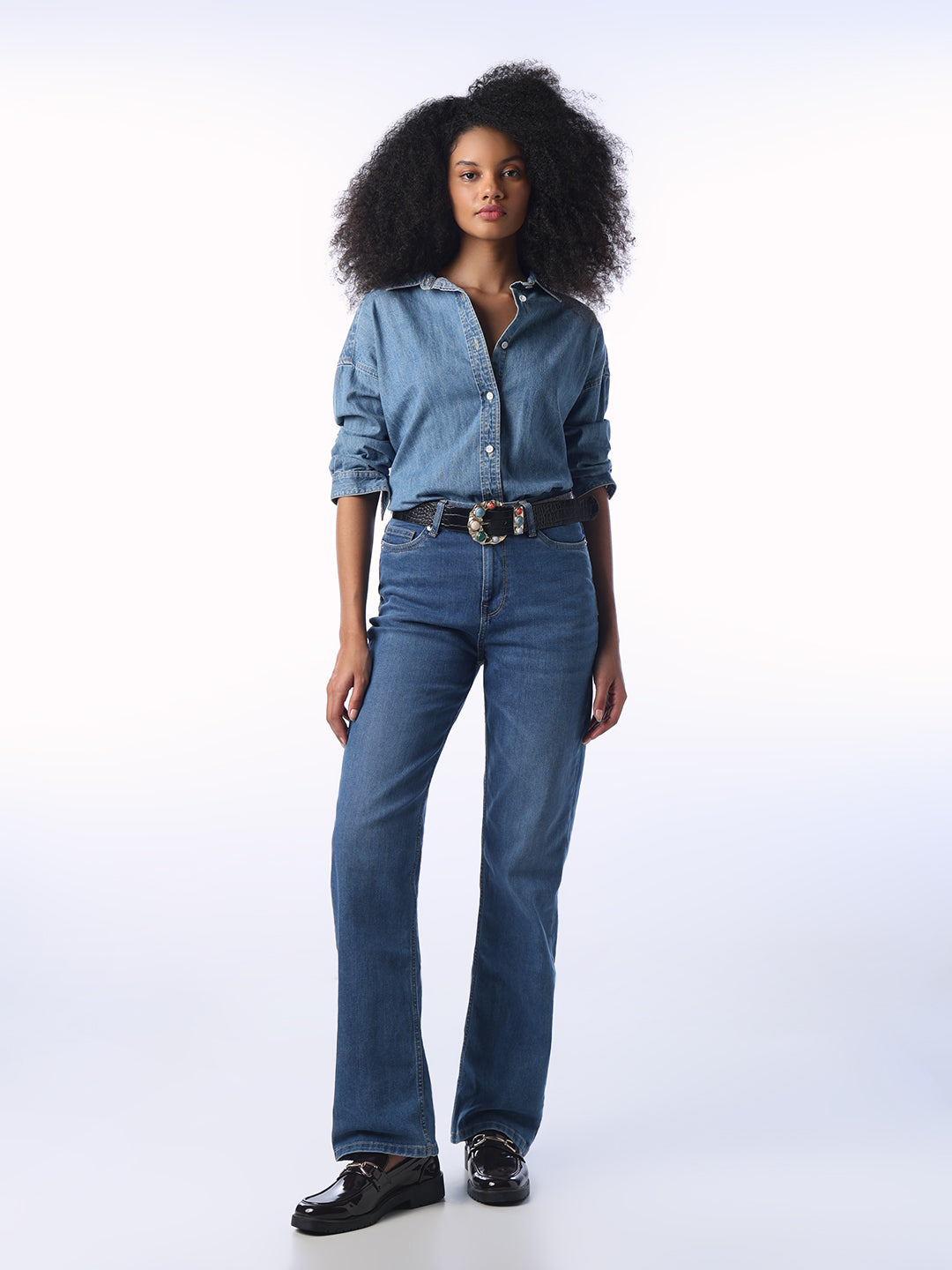 Light Wash Troy Straight Fit Jeans