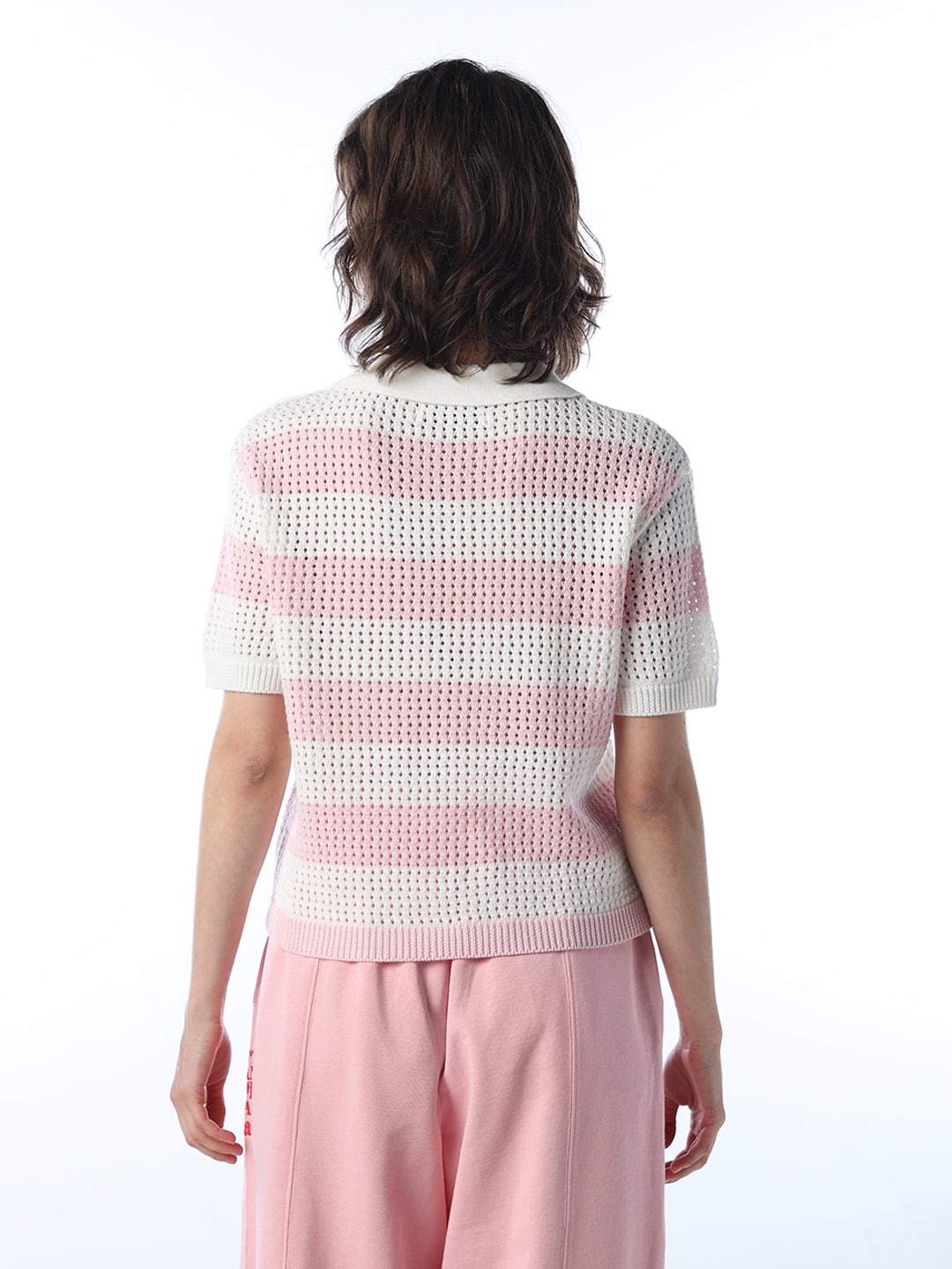 Colourblocked Varsity Knit Polo