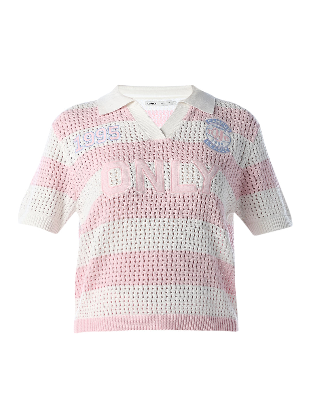 Colourblocked Varsity Knit Polo