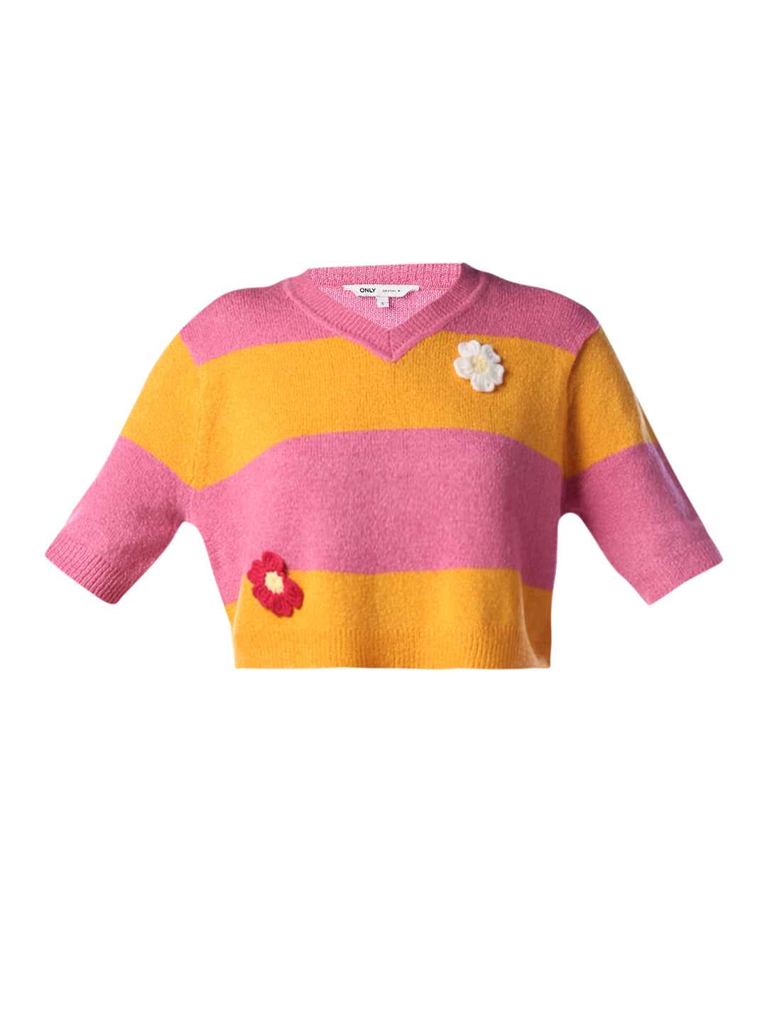 Colourblocked Knitted Top