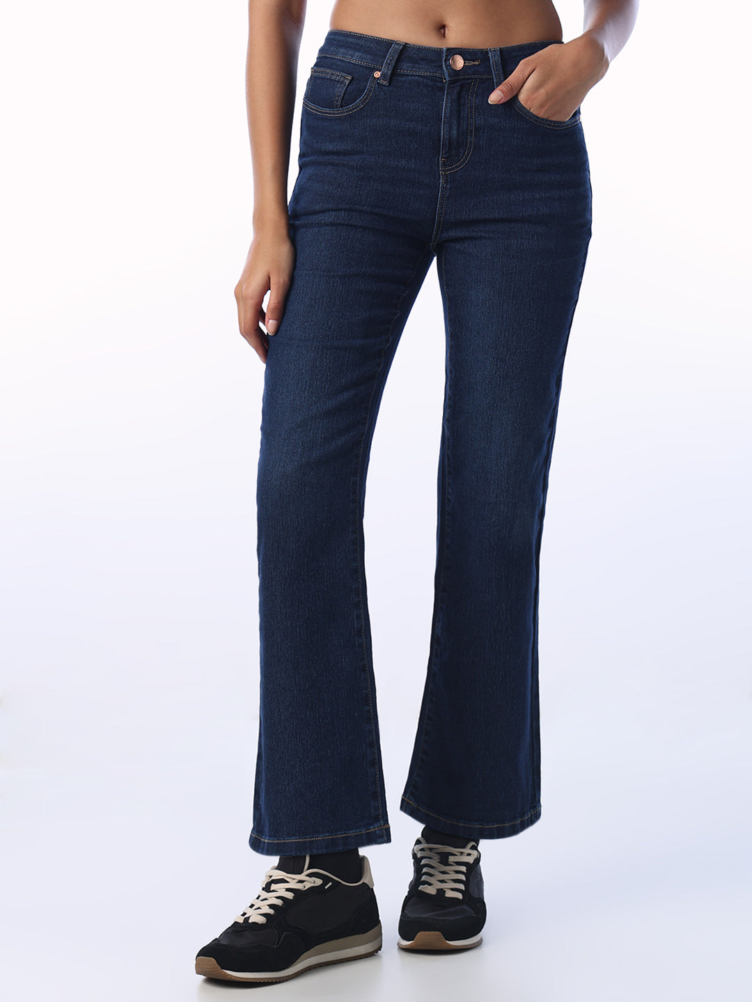 Dark Blue Tulga Flared Jeans