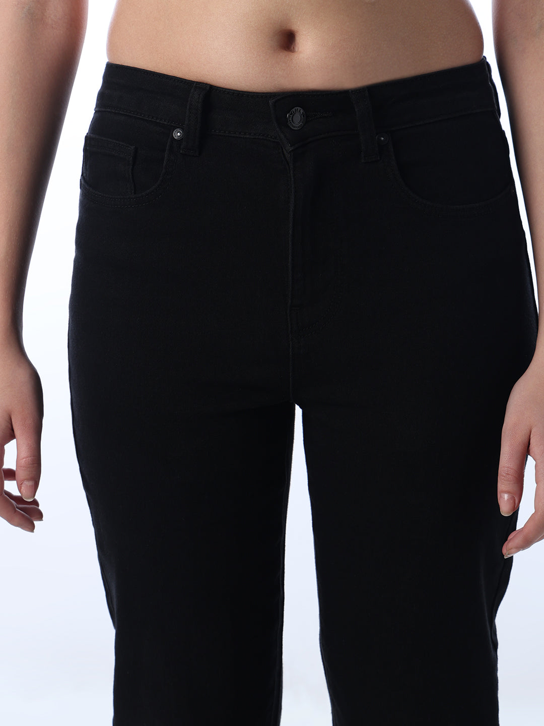 High Rise Straight Fit Jeans