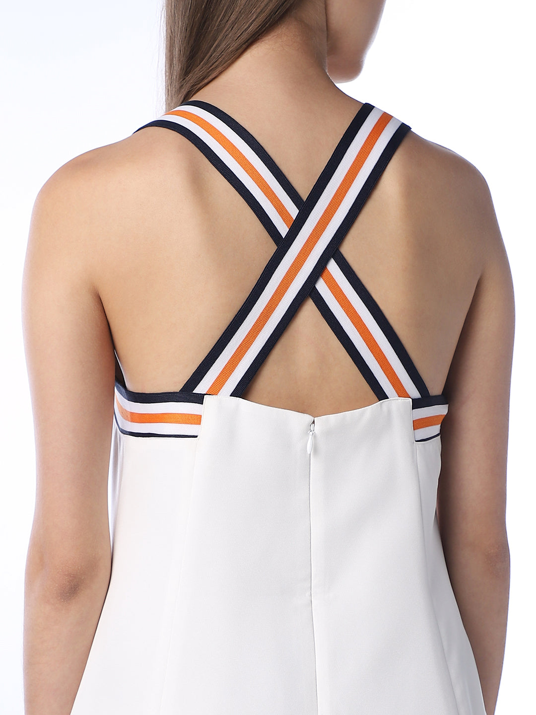 Striped Strap Mini Dress