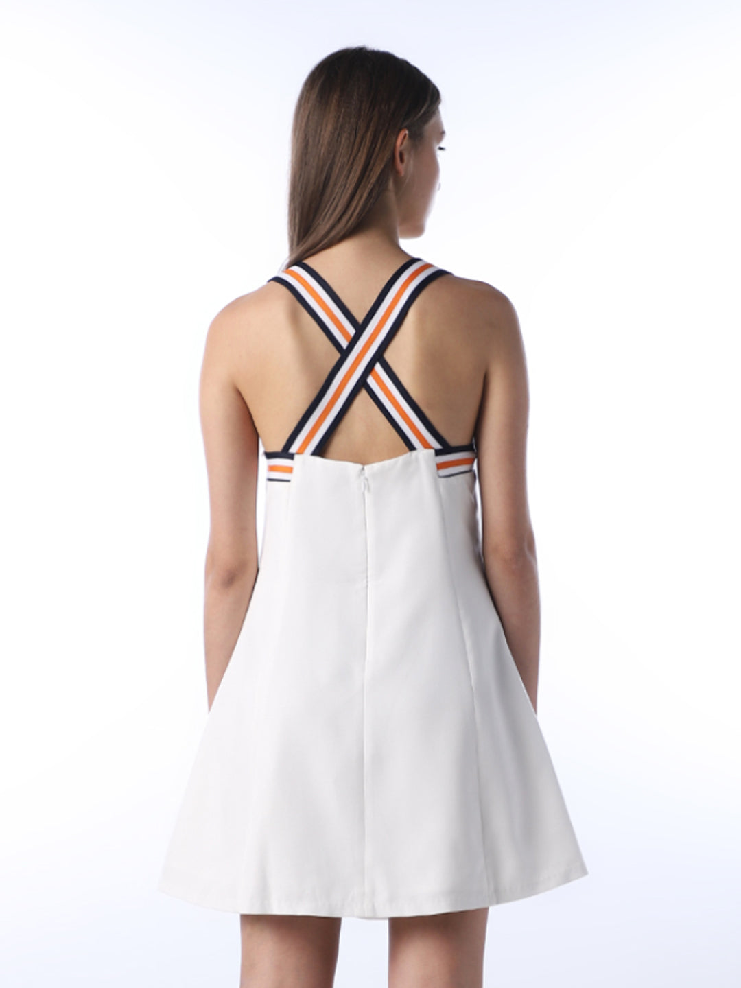 Striped Strap Mini Dress