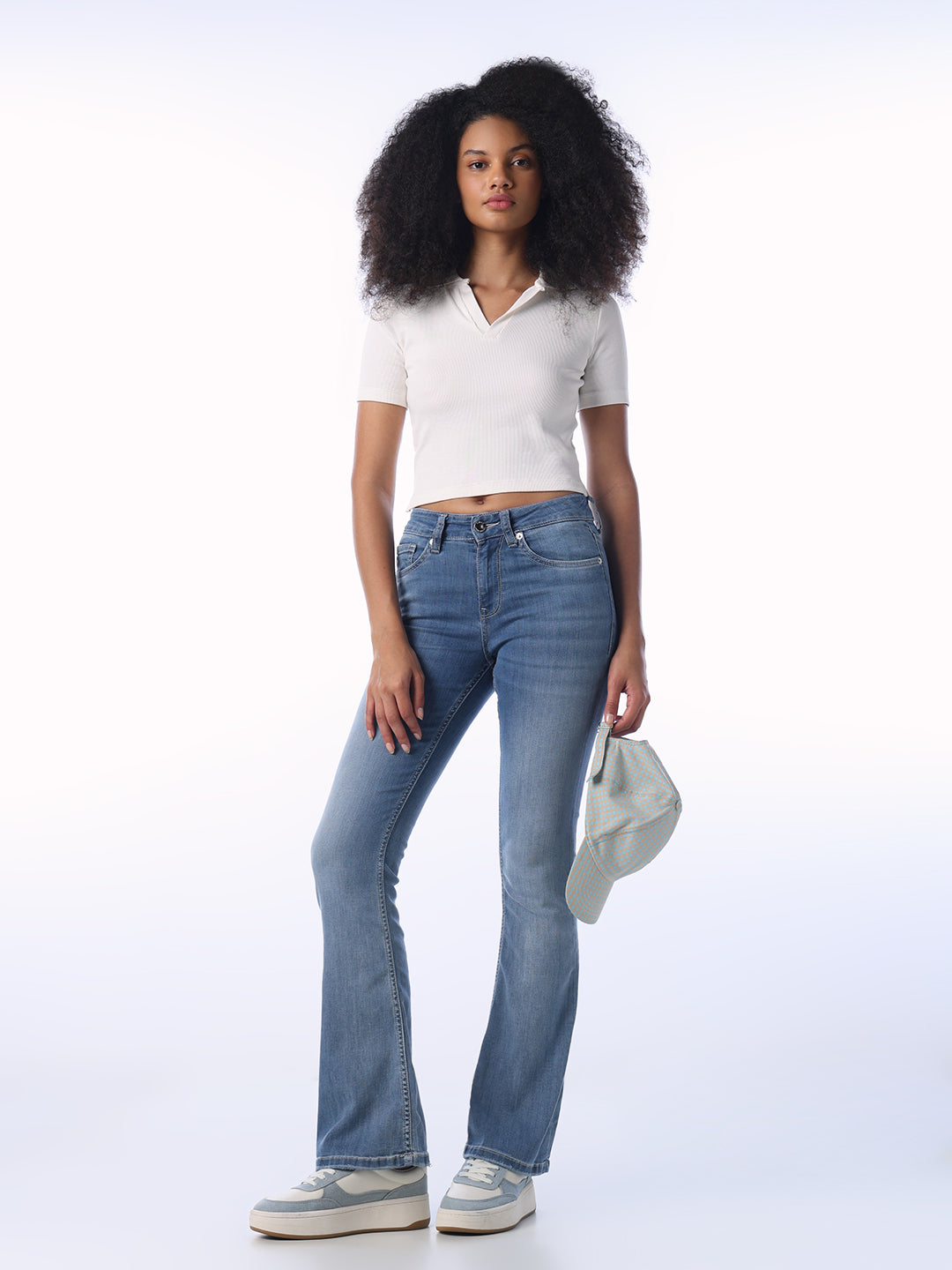 Light Blue Flared Jeans