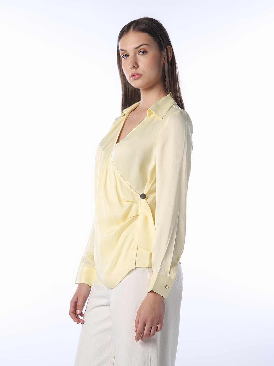 Wrap V-Neck Shirt