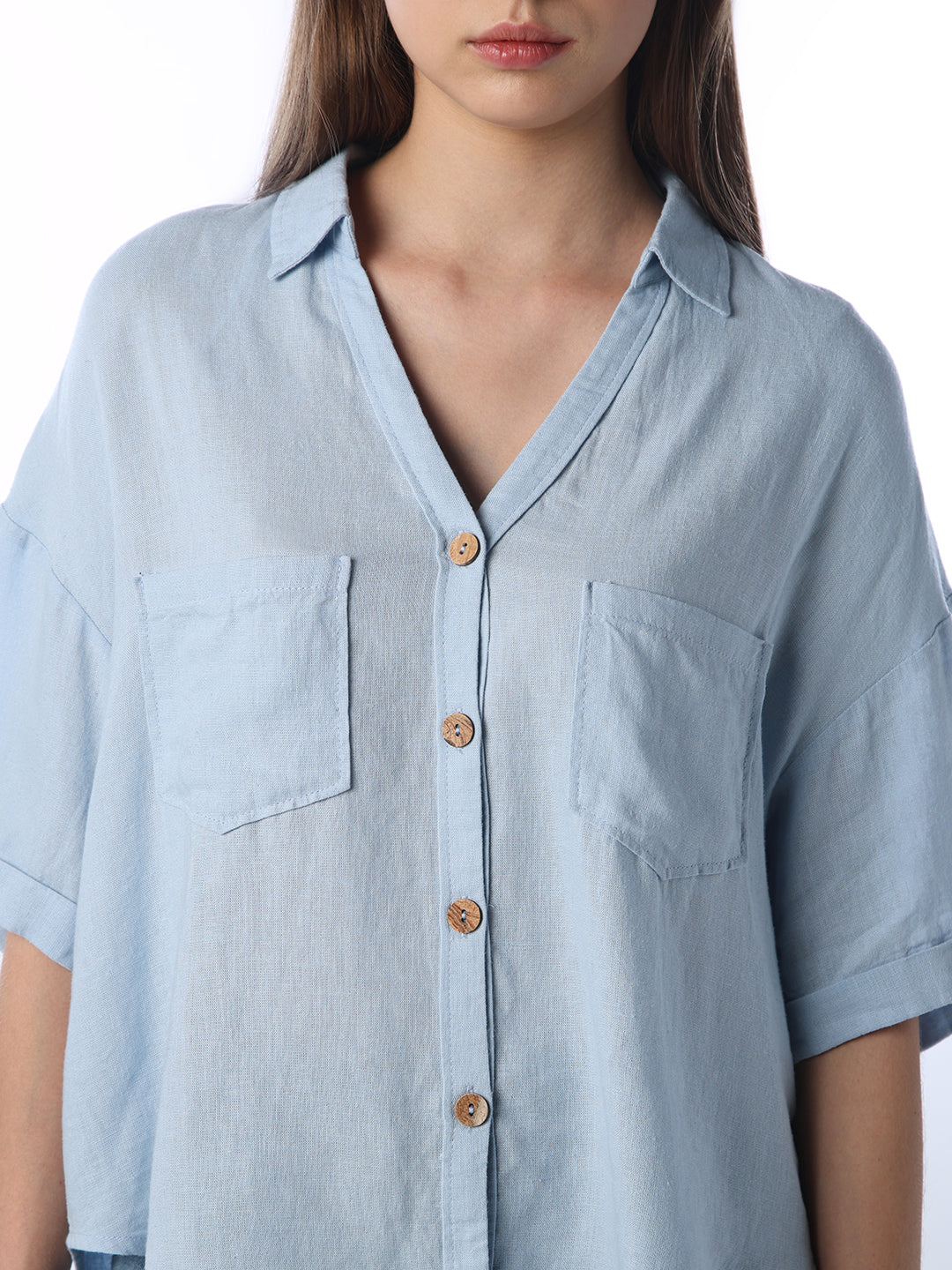 Oversized V-Neck Shirt