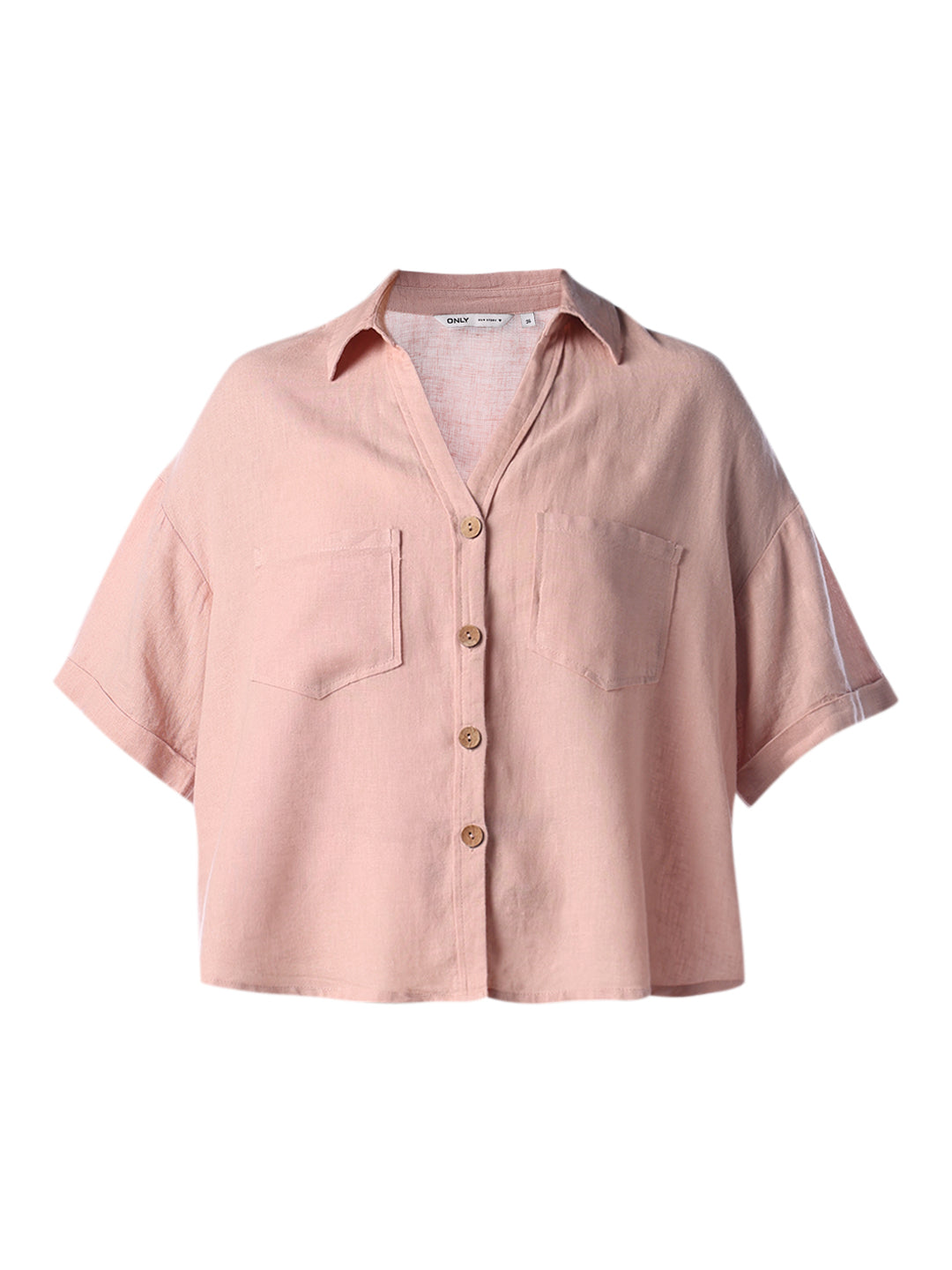 Linen Blend Oversized Shirt