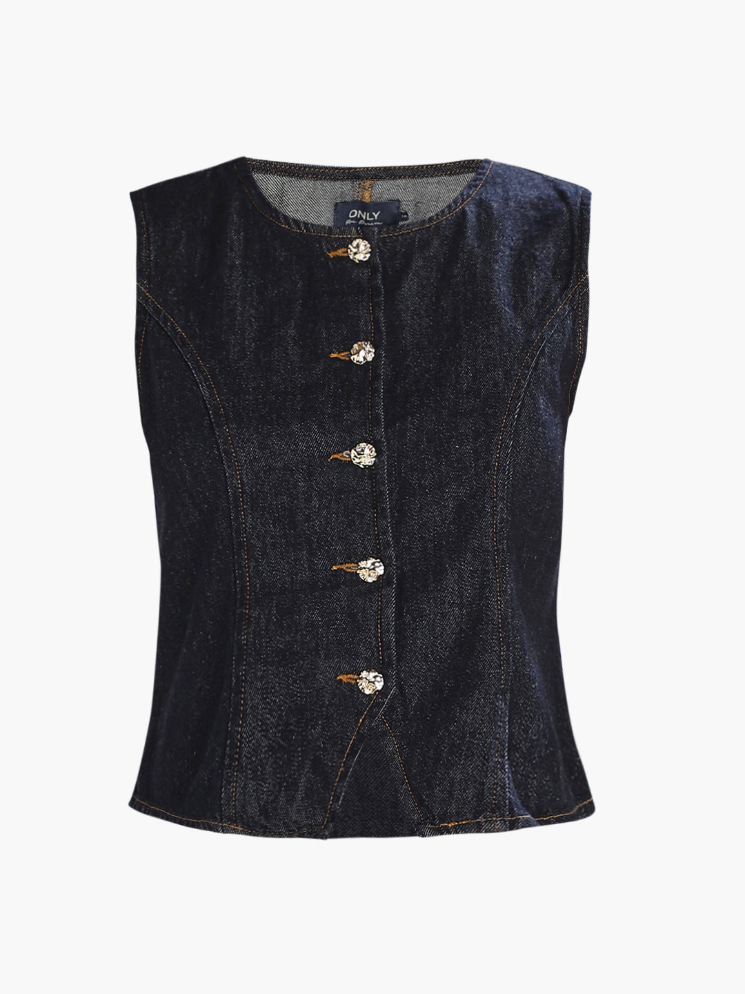 Dark Blue Denim Top