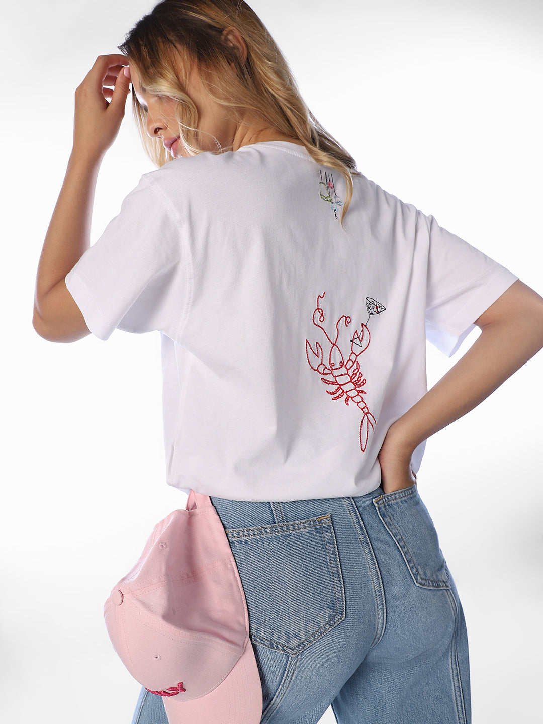 White Printed Organic Cotton T-shirt