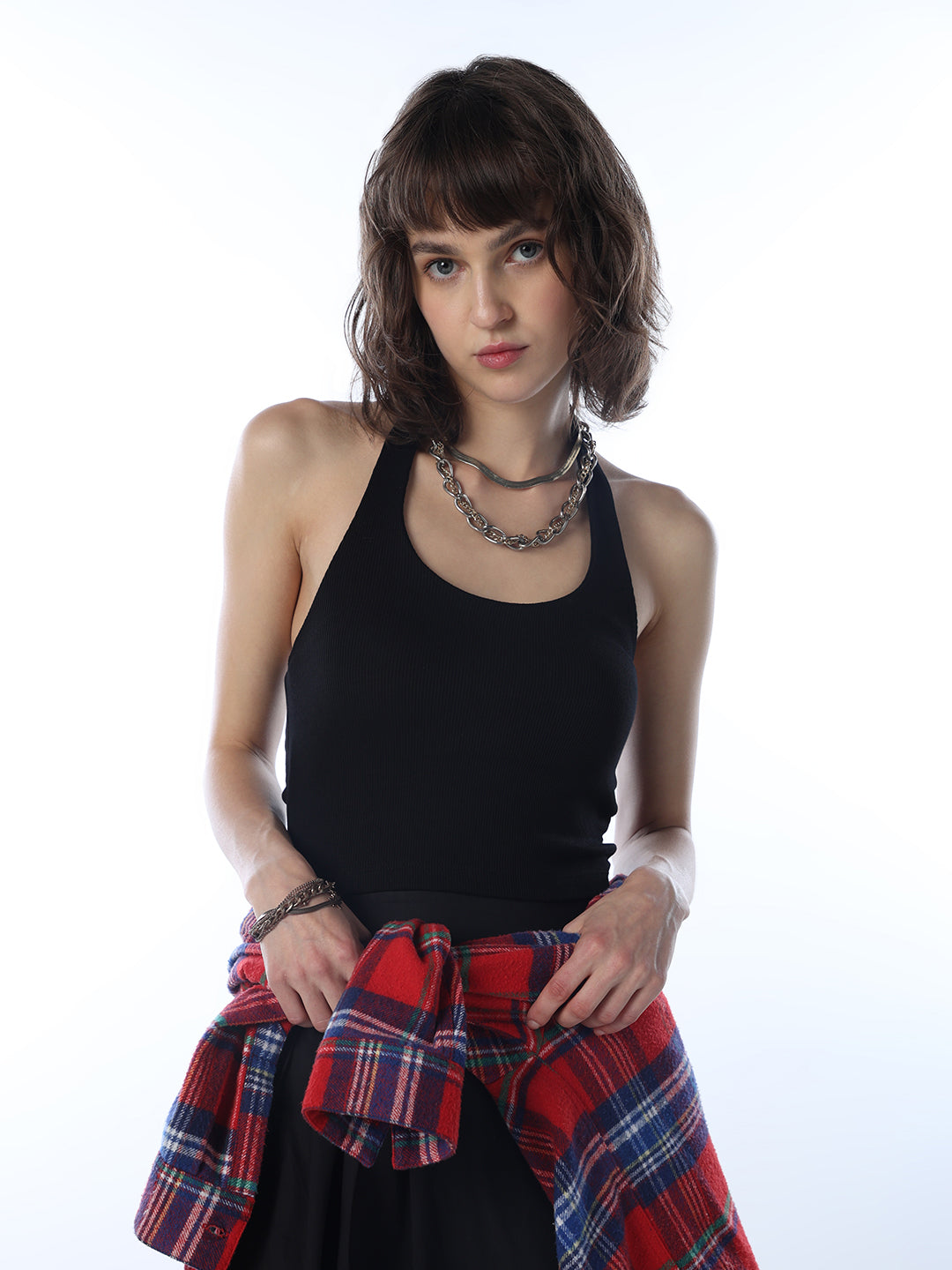 Black Halter Neck Top