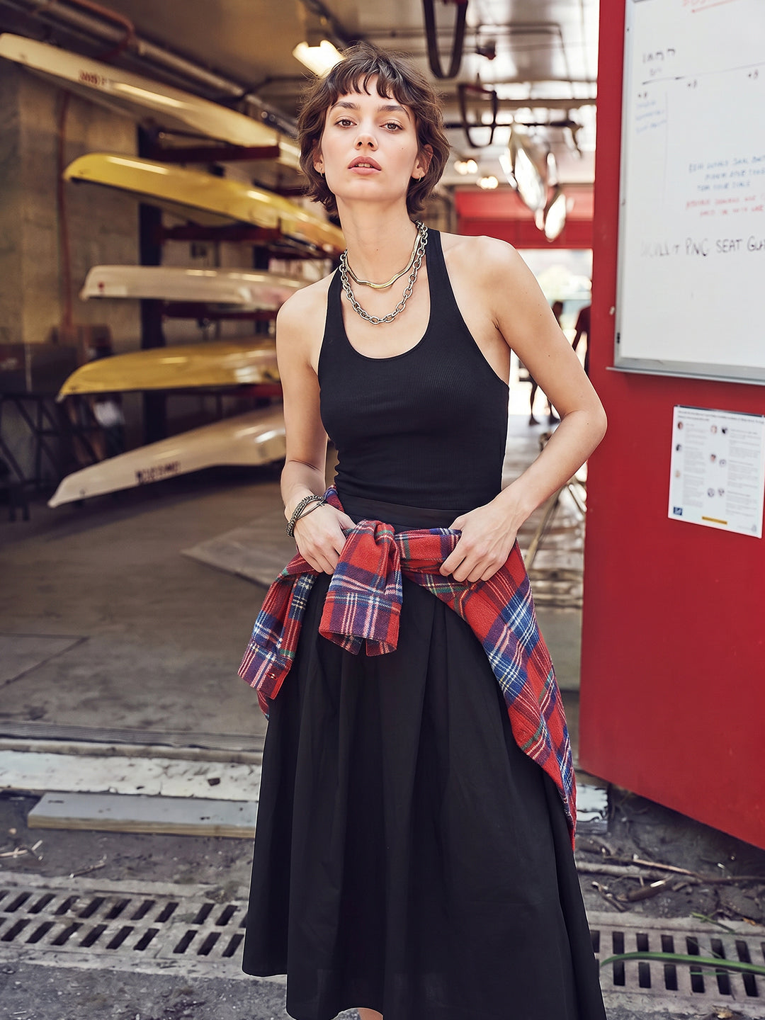 Black Halter Neck Top