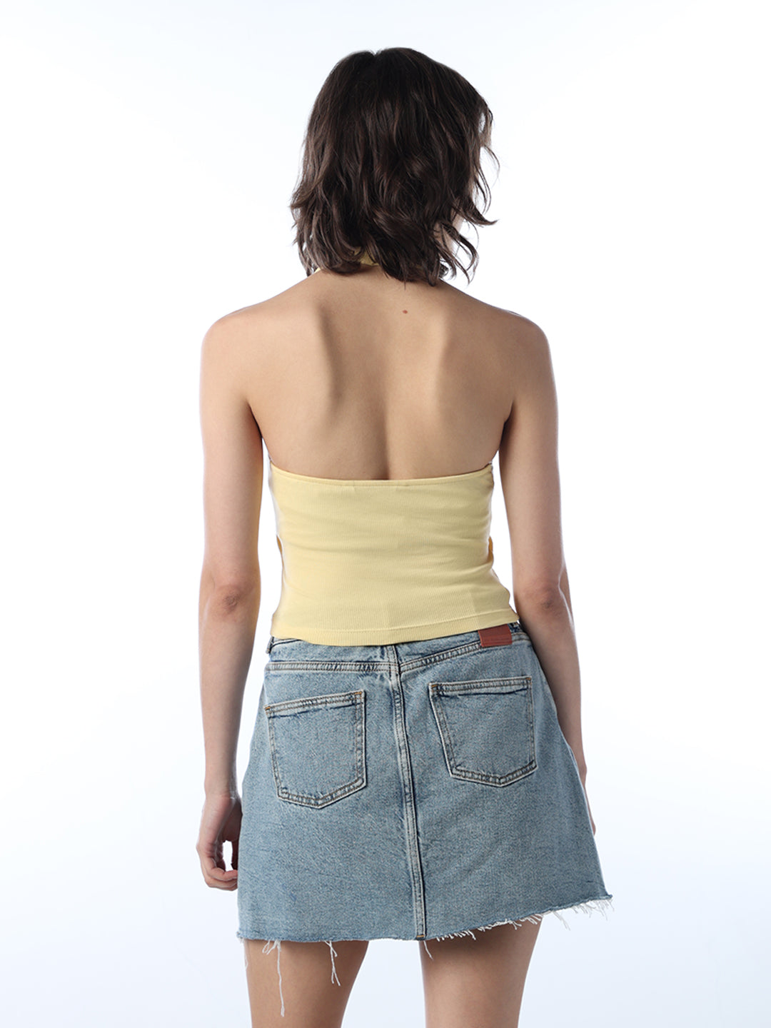 Yellow Halter Neck Top