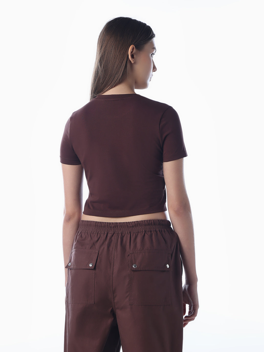 Basic Snug Cropped T-Shirt