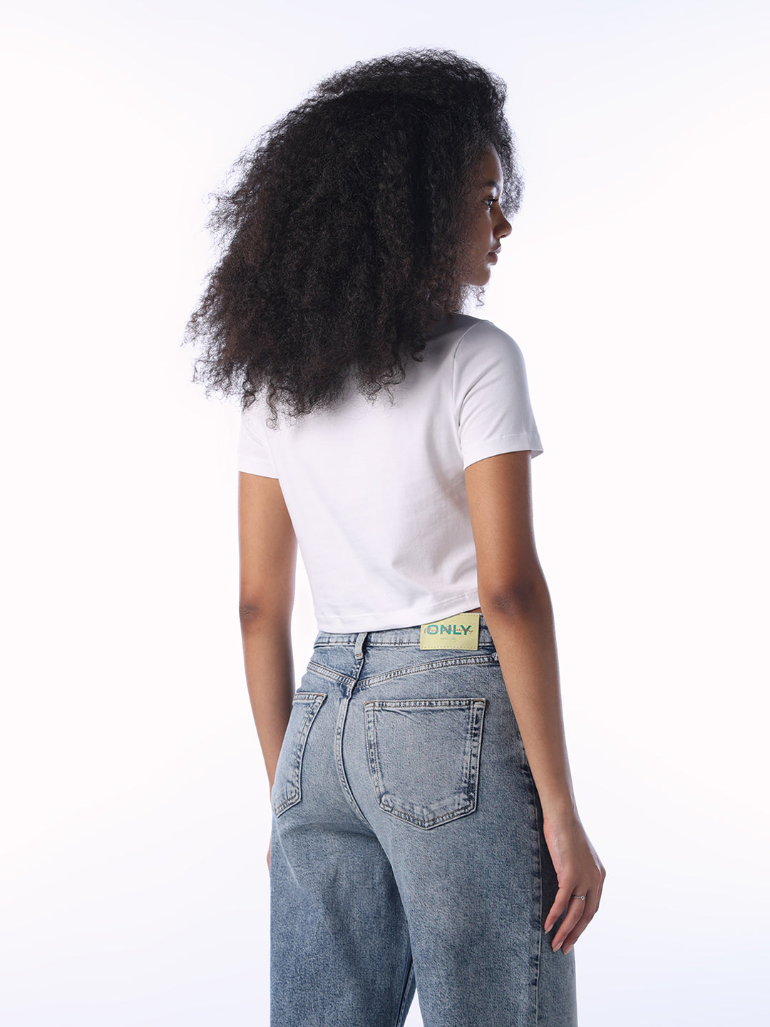 Cropped Snug T-shirt - White