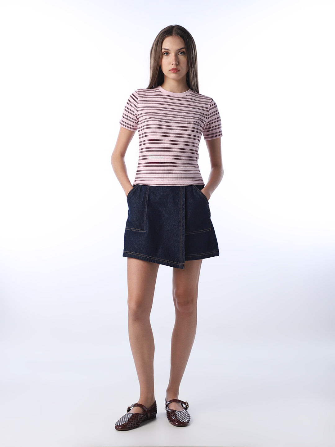 Ribbed Striped T-shirt
