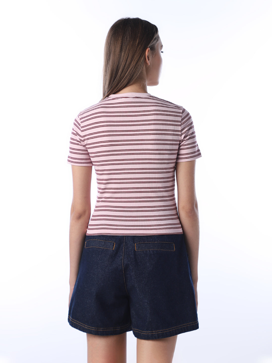 Ribbed Striped T-shirt