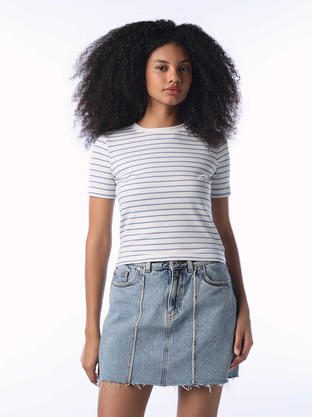 White Striped T-shirt