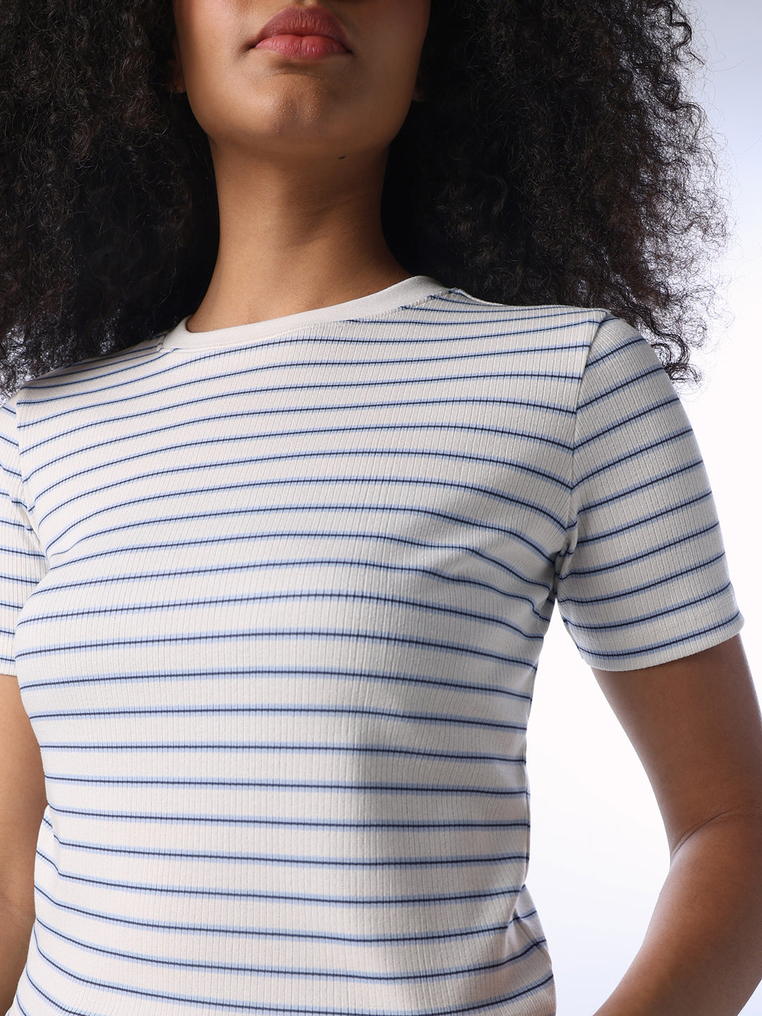 White Striped T-shirt
