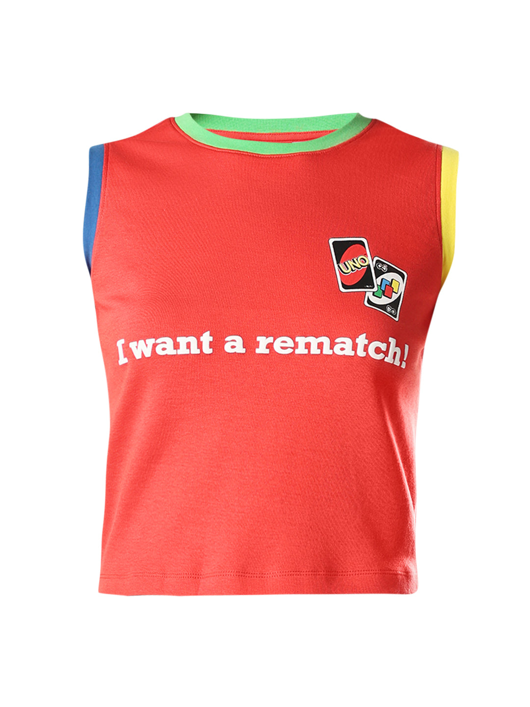 UNO X ONLY Red Sleeveless T-shirt