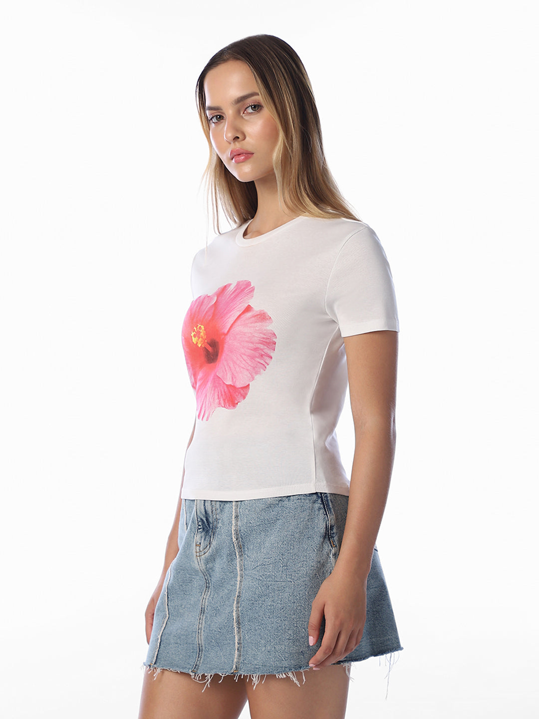 White Printed T-shirt