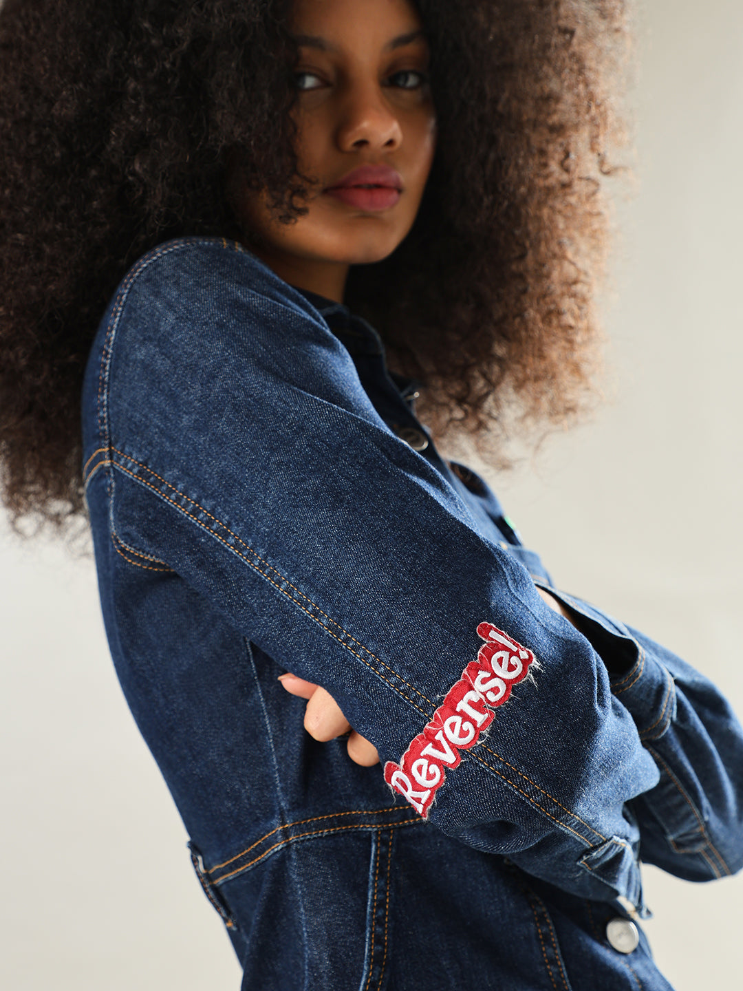 UNO X ONLY Dark Blue Denim Dress