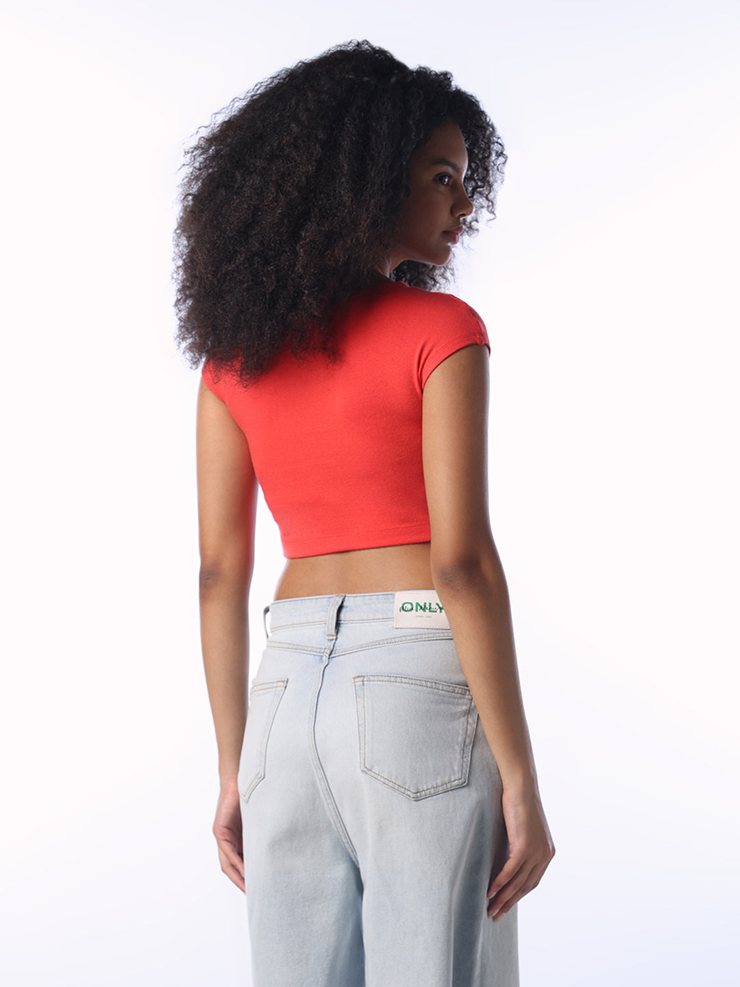 Red Cropped Muscle Tee