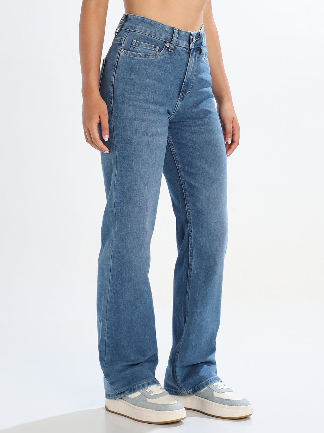 Light Blue Straight Fit Jeans