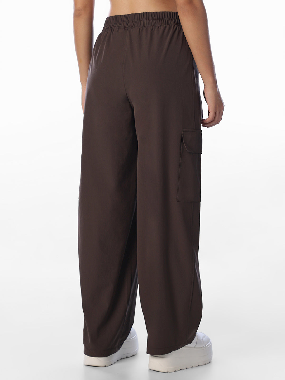 Dark Brown Barrel Pants