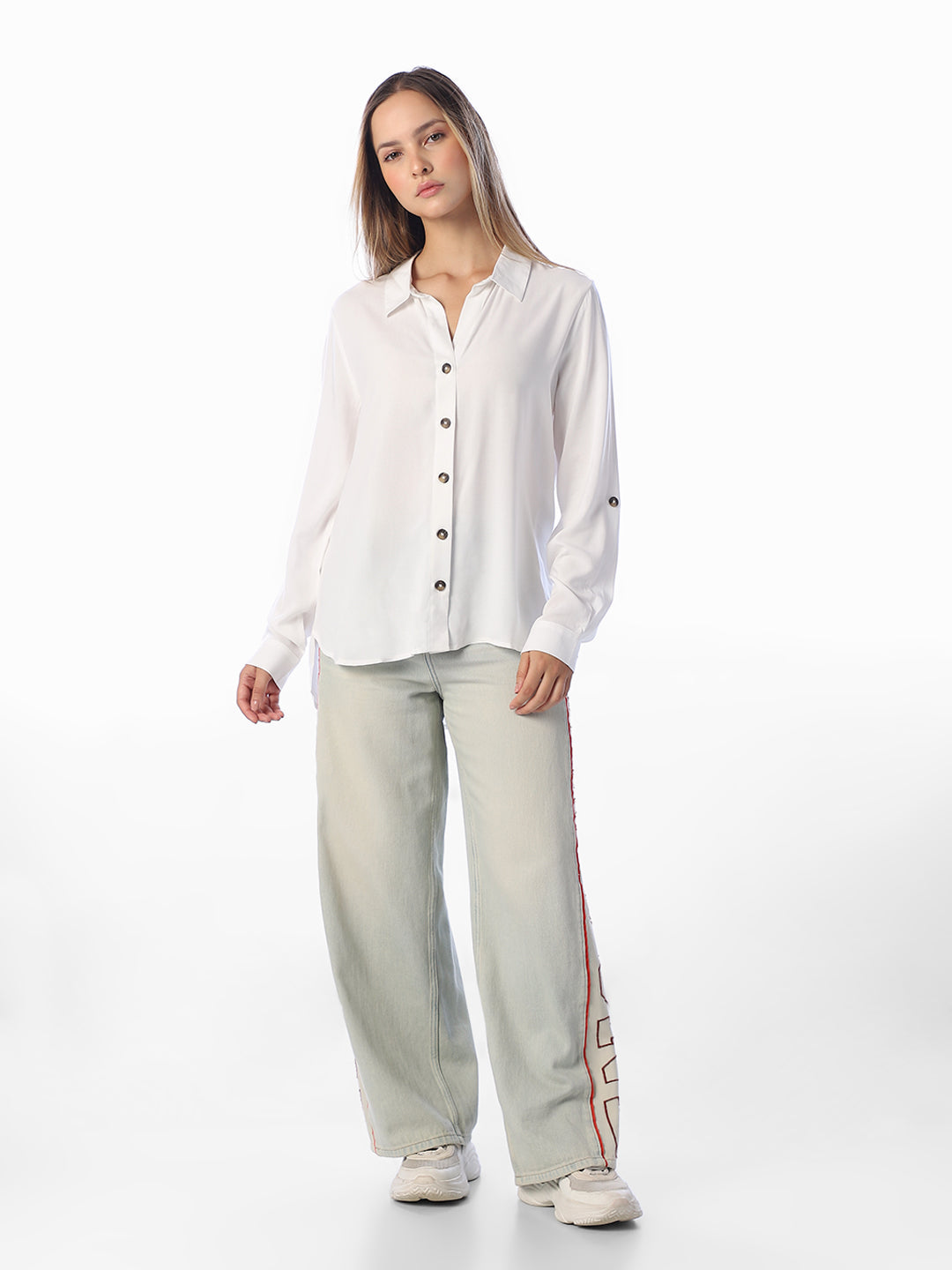 White Regular Fit Shirt