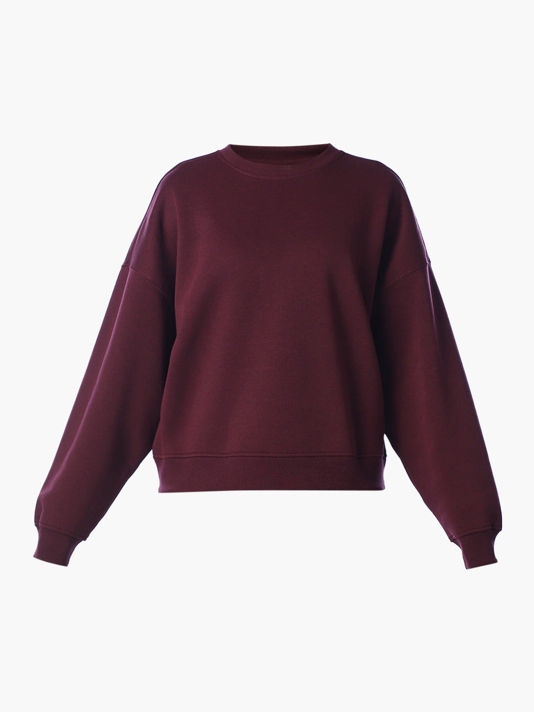 Maroon Relaxed Fit Sweatshirt