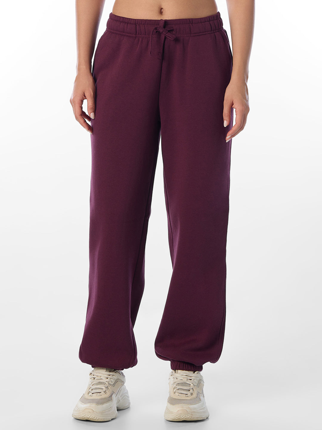 Maroon Regular Fit Sweatpants