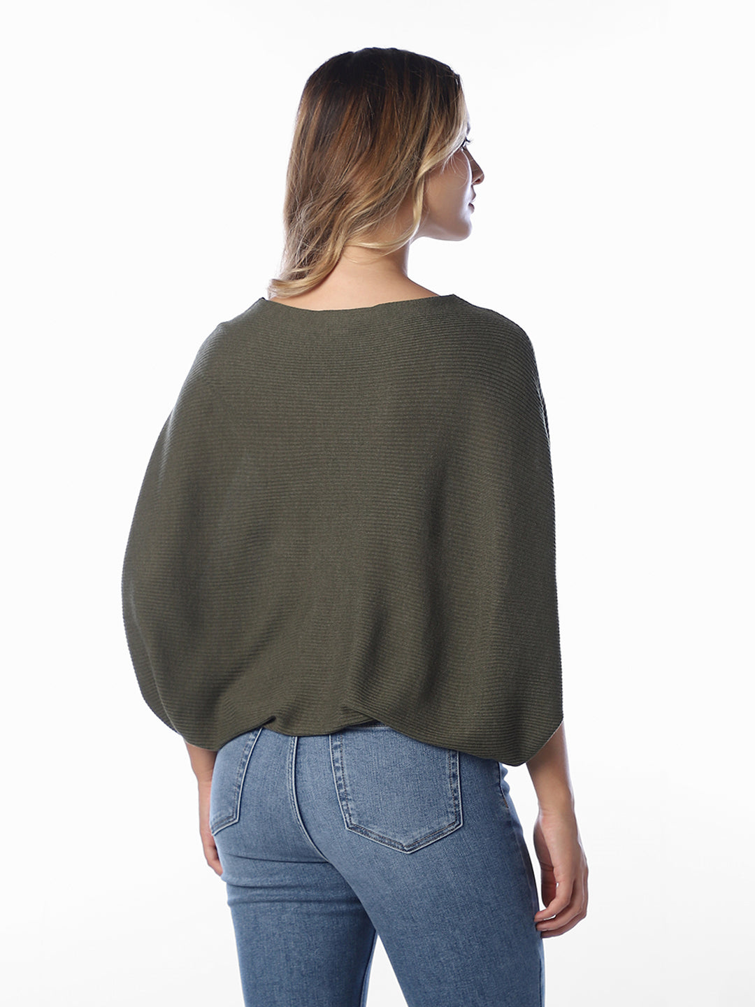 Green Bat Sleeve Pullover