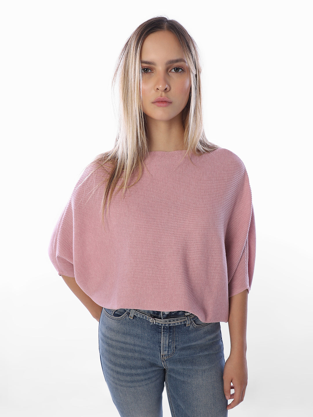 Pink Bat Sleeve Pullover
