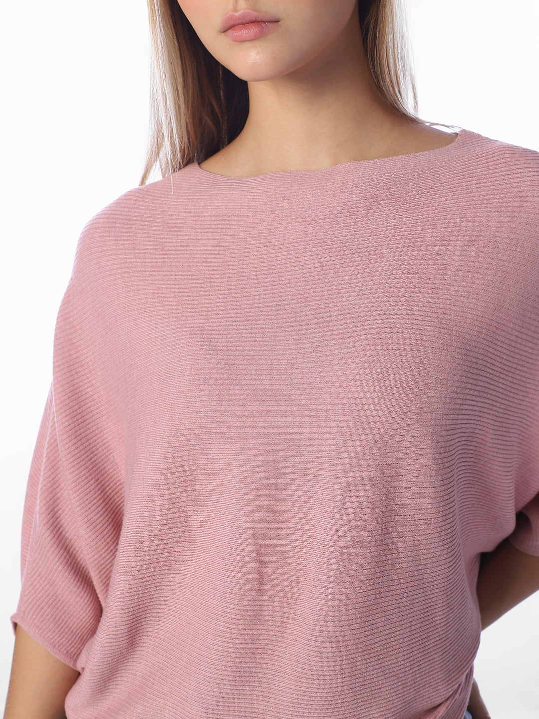 Pink Bat Sleeve Pullover